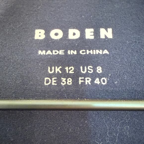 Boden Navy Scoop Neck Long Sleeve Top – Women’s 8 - Picture 4 of 9